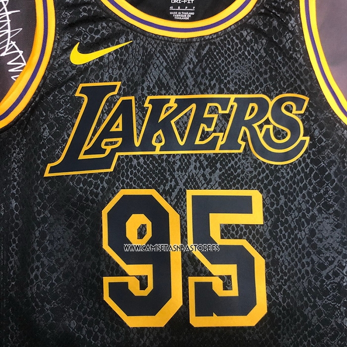 Juan Toscano-Anderson NO 95 Camiseta Los Angeles Lakers Mamba 2021-22 Negro